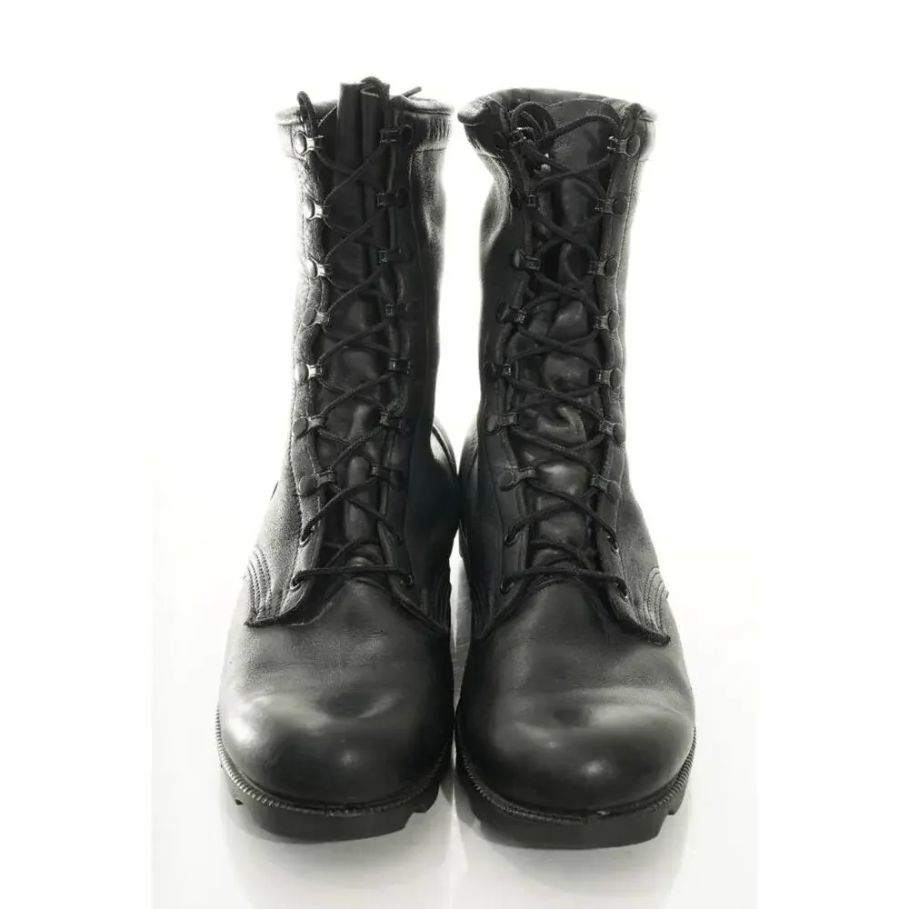 Vintage VTG Military Combat Boots 90s Y2K Black Leather Men's Sz 10.5R